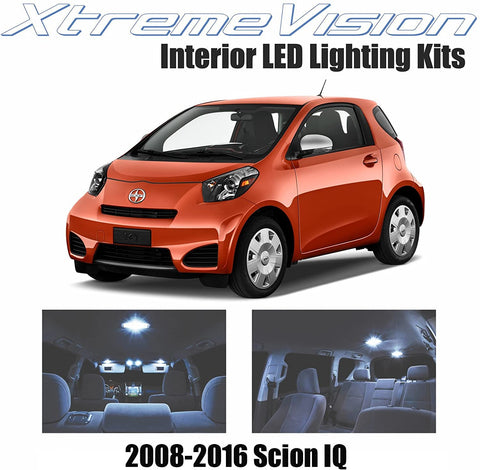 XtremeVision Interior LED for Scion IQ 2008-2016 (4 Pieces) Cool White Interior LED Kit + Installation Tool