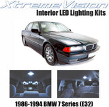 XtremeVision Interior LED for BMW 7 Series (E32) 1986-1994 (4 Pieces) Cool White Interior LED Kit + Installation Tool