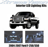 XtremeVision Interior LED for Ford F-250-550 2004-2007 (6 Pieces) Cool White Interior LED Kit + Installation Tool