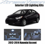 XtremeVision Interior LED for Hyundai Accent 2012-2014 (3 Pieces) Cool White Interior LED Kit + Installation Tool