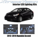 XtremeVision Interior LED for Hyundai Accent 2012-2014 (3 Pieces) Cool White Interior LED Kit + Installation Tool
