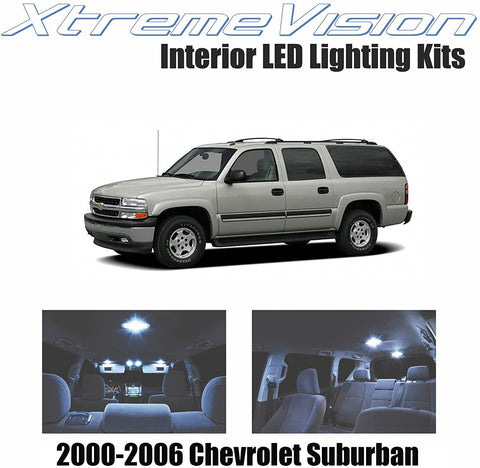 Xtremevision Interior LED for Chevy Suburban 2000-2006 (14 Pieces)