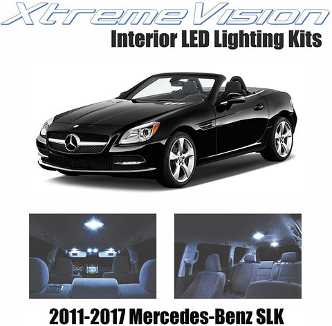 Xtremevision Interior LED for Mercedes-Benz SLK 2011-2017 (6 Pieces) Cool White Interior LED Kit + Installation Tool