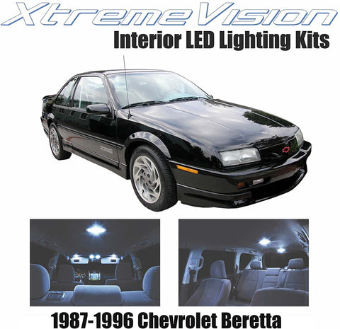 XtremeVision Interior LED for Chevrolet Beretta 1987-1996 (10 pieces) Cool White Interior LED Kit + Installation Tool