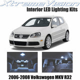 XtremeVision Interior LED for Volkswagen MKV R32 2006-2008 (10 Pieces) Cool White Interior LED Kit + Installation Tool