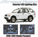 Xtremevision Interior LED for Honda Passport 1998-2002 (6 Pieces) Cool White Interior LED Kit + Installation Tool
