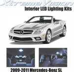 XtremeVision Interior LED for Mercedes-Benz SL 2009-2011 (8 Pieces) Cool White Interior LED Kit + Installation Tool