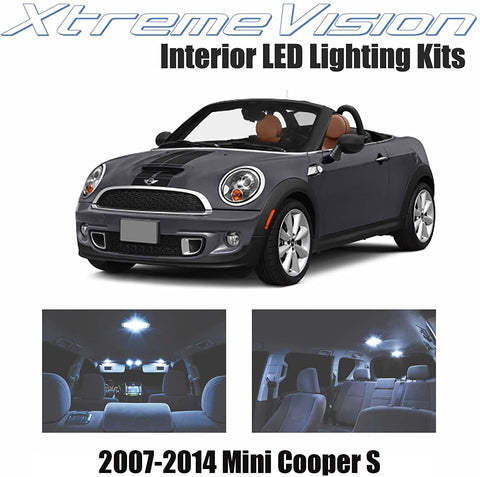 Xtremevision Interior LED for Mini Cooper S 2007-2014 (8 Pieces) Cool White Interior LED Kit + Installation Tool