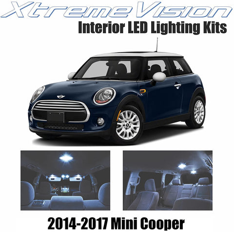 Xtremevision Interior LED for Mini Cooper 2014-2017 (8 Pieces) Cool White Interior LED Kit + Installation Tool