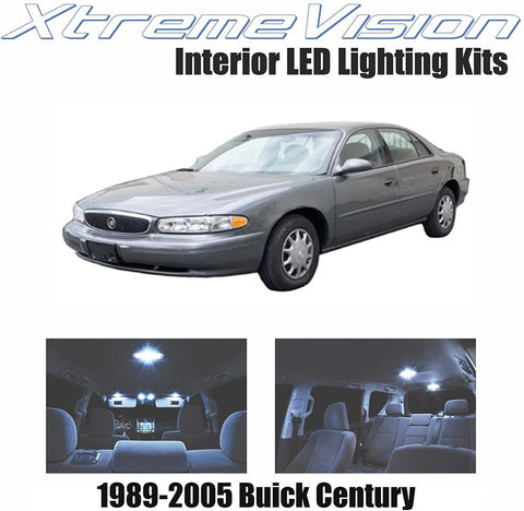 XtremeVision Interior LED for Buick Century 1989-2005 (3 Pieces) Cool White Interior LED Kit + Installation Tool