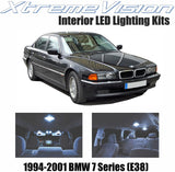 XtremeVision Interior LED for BMW 7 Series (E38) 1994-2001 (14 Pieces) Cool White Interior LED Kit + Installation Tool
