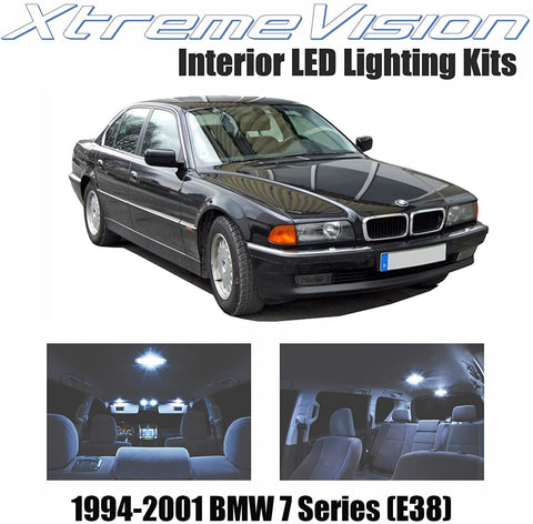 XtremeVision Interior LED for BMW 7 Series (E38) 1994-2001 (14 Pieces) Cool White Interior LED Kit + Installation Tool