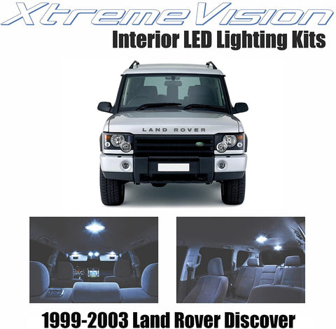 Xtremevision Interior LED for Land Rover Discover 1999-2003 (18 Pieces) Cool White Interior LED Kit + Installation Tool