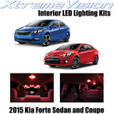 XtremeVision Interior LED for Kia Forte Sedan and Coupe 2015 (8 pcs)