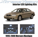 XtremeVision Interior LED for Mercury Mystique 1995-2000 (10 Pieces) Cool White Interior LED Kit + Installation Tool