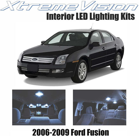 XtremeVision Interior LED for Ford Fusion 2006-2009 (7 Pieces) Cool White Interior LED Kit + Installation Tool