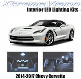 XtremeVision Interior LED for Chevrolet Corvette 2014-2017 (5 Pieces) Cool White Interior LED Kit + Installation Tool