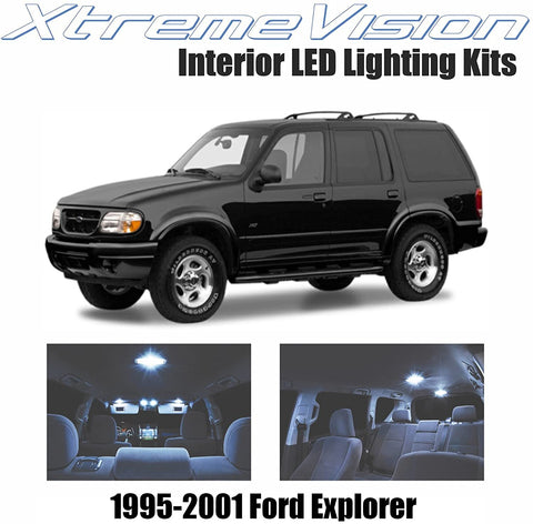 Xtremevision Interior LED for Ford Explorer 1995-2001 (11 Pieces)