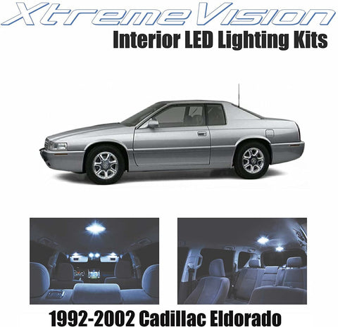 Xtremevision Interior LED for Cadillac Eldorado 1992-2002 (8 Pieces) Cool White Interior LED Kit + Installation Tool