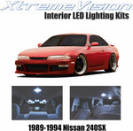 XtremeVision Interior LED for Nissan 240SX 1989-1994 (5 Pieces) Cool White Interior LED Kit + Installation Tool