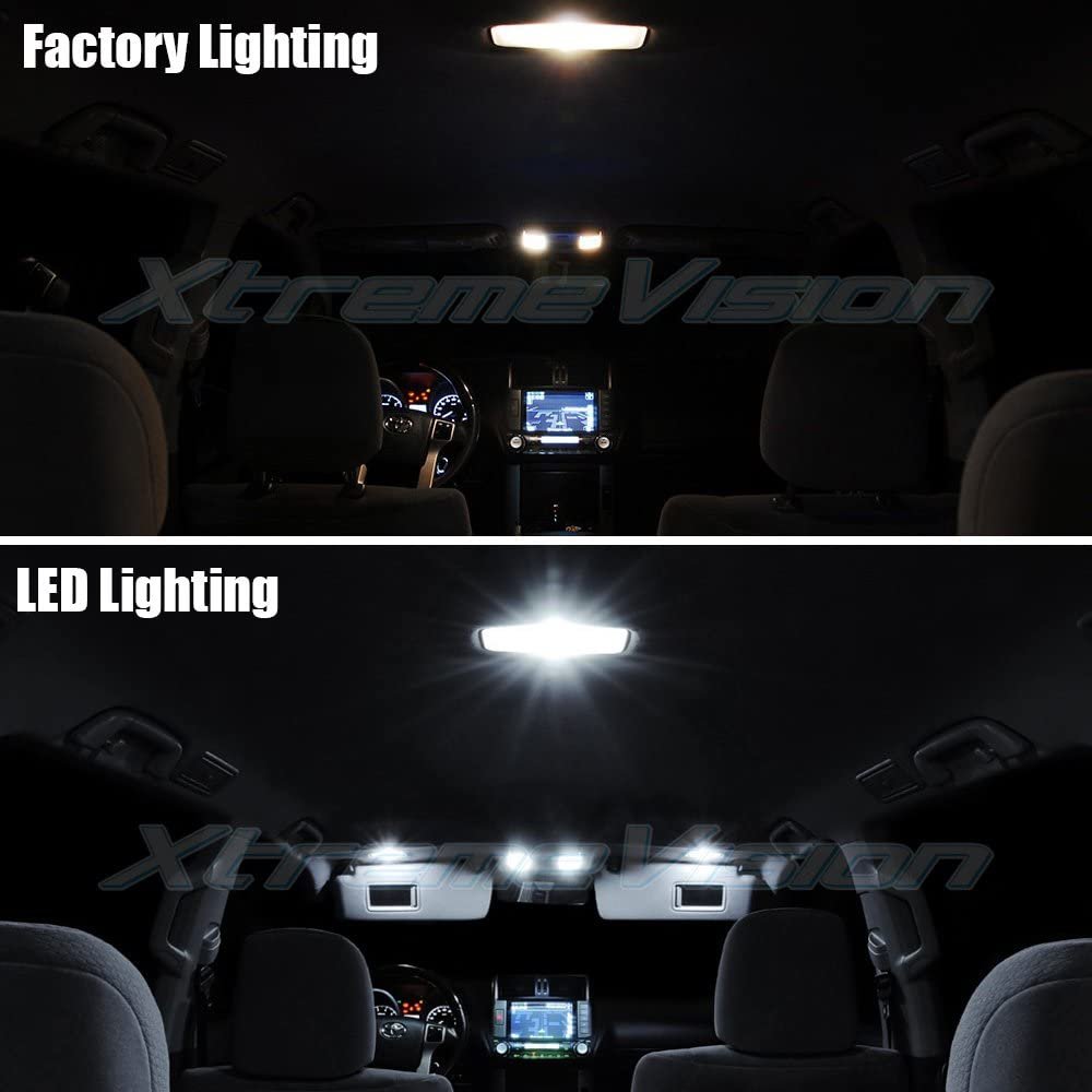 XtremeVision Interior LED Kit For Mazda 6 (2009-2013) - 7-Piece Pure White Bulbs + Tool