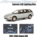 XtremeVision Interior LED for Saturn SC 1991-1996 (6 Pieces) Cool White Interior LED Kit + Installation Tool