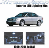 XtremeVision LED for Audi A4 1999-2001 (17 Pieces) Cool White Premium Interior LED Kit Package + Installation Tool