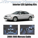 XtremeVision Interior LED for Mercury Sable 2000-2005 (10 Pieces) Cool White Interior LED Kit + Installation Tool