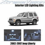 Xtremevision Interior LED for Jeep Liberty 2002-2007 (9 Pieces) Cool White Interior LED Kit + Installation Tool