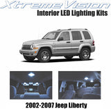 Xtremevision Interior LED for Jeep Liberty 2002-2007 (9 Pieces) Cool White Interior LED Kit + Installation Tool