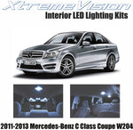 Xtremevision Interior LED for Mercedes-Benz C Class Coupe W204 2011-2013 (9 Pieces) Cool White Interior LED Kit + Installation Tool