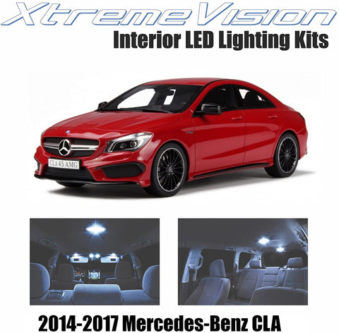 Xtremevision Interior LED for Mercedes-Benz CLA 2014-2017 (13 Pieces) Cool White Interior LED Kit + Installation Tool