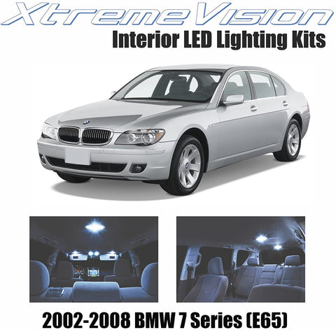 XtremeVision Interior LED for BMW 7 Series (E65) 2002-2008 (14 Pieces) Cool White Interior LED Kit + Installation Tool