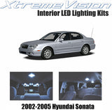 Xtremevision Interior LED for Hyundai Sonata 2002-2005 (8 Pieces) Cool White Interior LED Kit + Installation Tool