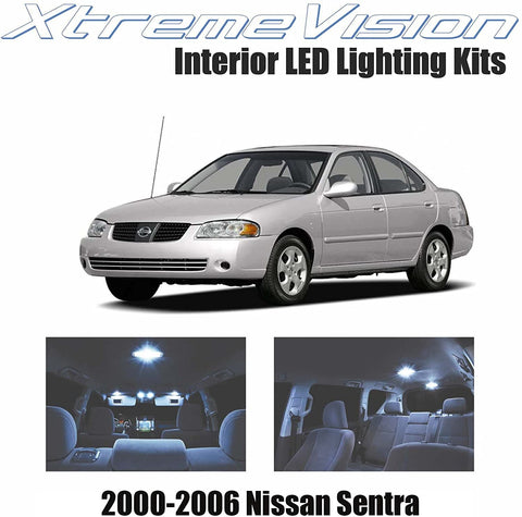 XtremeVision Interior LED for Nissan Sentra 2000-2006 (3 Pieces) Cool White Interior LED Kit + Installation Tool