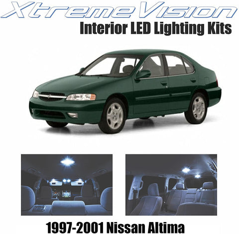 XtremeVision Interior LED for Nissan Altima 1997-2001 (3 Pieces) Cool White Interior LED Kit + Installation Tool