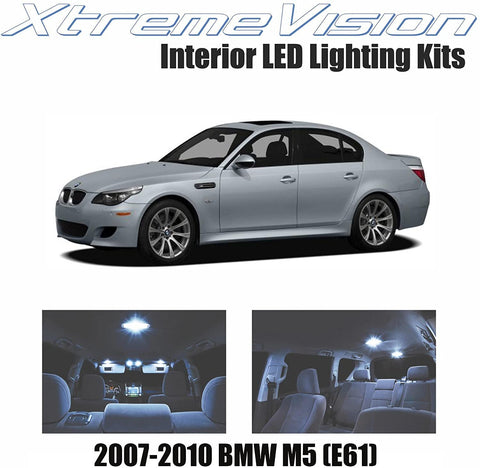 XtremeVision Interior LED for BMW M5 (E61) 2007-2010 (12 Pieces) Cool White Interior LED Kit + Installation Tool