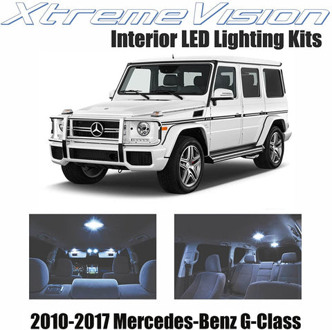 Xtremevision Interior LED for Mercedes-Benz G-Class 2010-2017 (14 Pieces) Cool White Interior LED Kit + Installation Tool