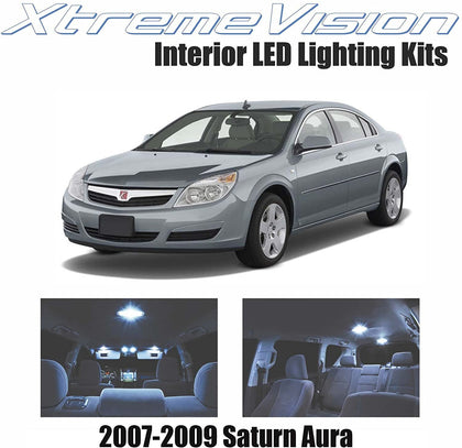 Xtremevision Interior LED for Saturn Aura 2007-2009 (6 Pieces) Cool White Interior LED Kit + Installation Tool