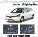 Xtremevision Interior LED for Nissan Quest 2004-2009 (11 Pieces) Cool White Interior LED Kit + Installation Tool